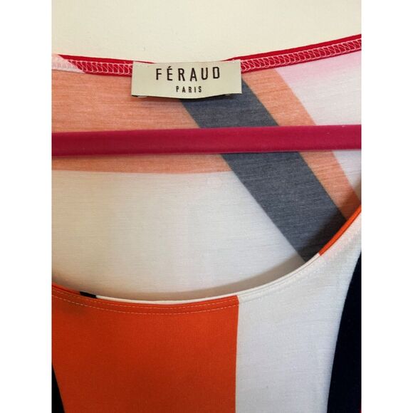 Feraud Paris Women's US 10 Vintage, Modernism Print Viscose Dress - Picture 2 of 7